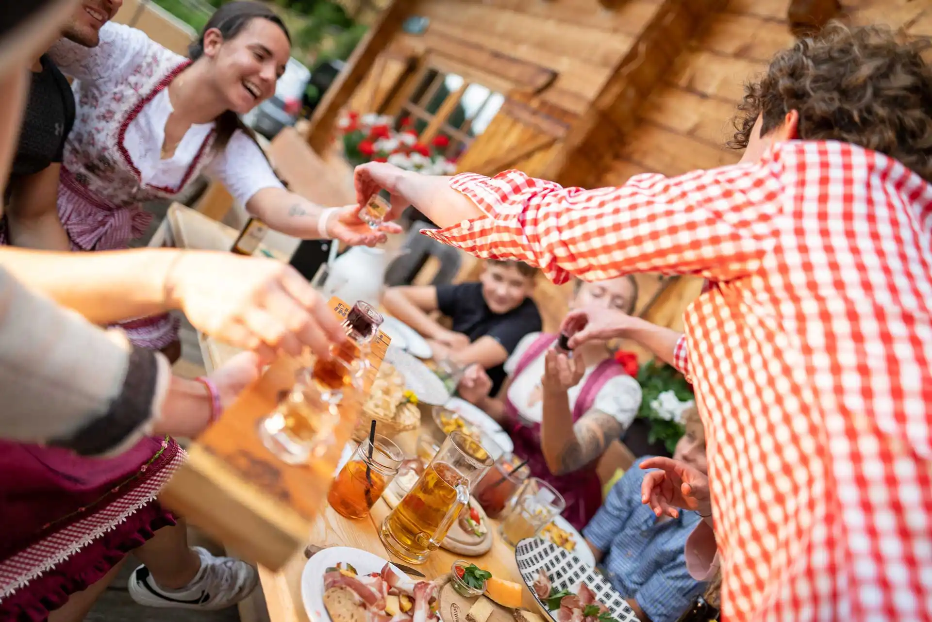 Hüttendetail aus Holz
